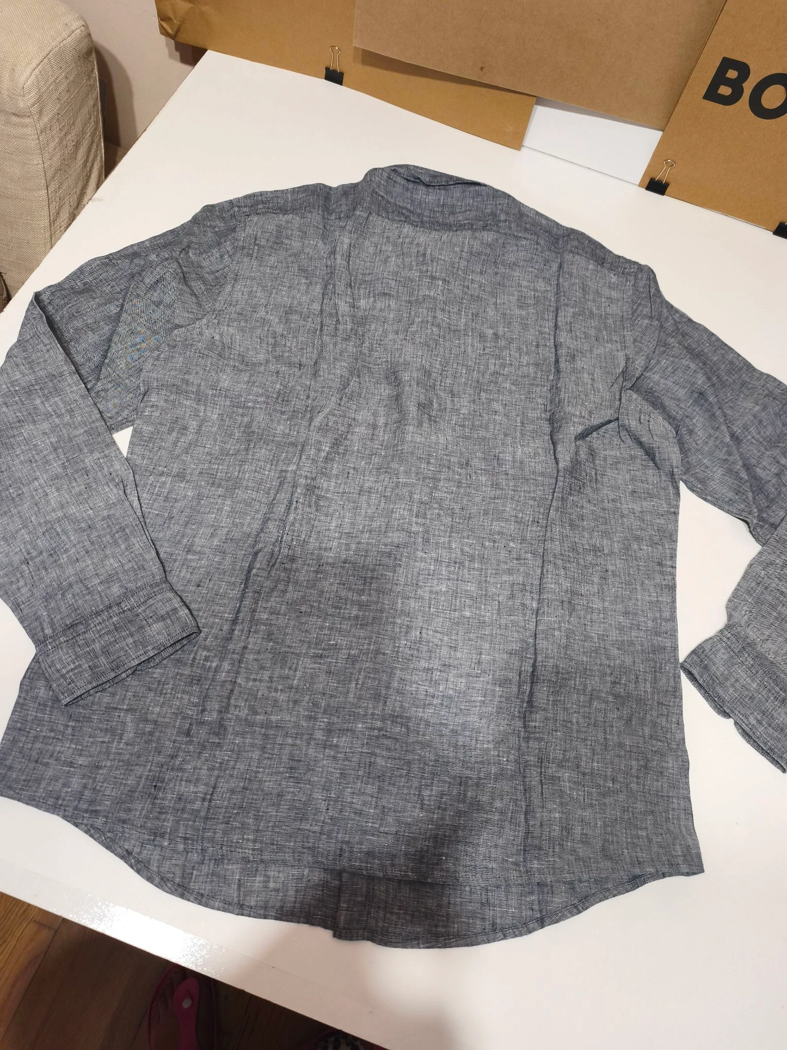 Camisa Boss de linho tamanho G – photo 8